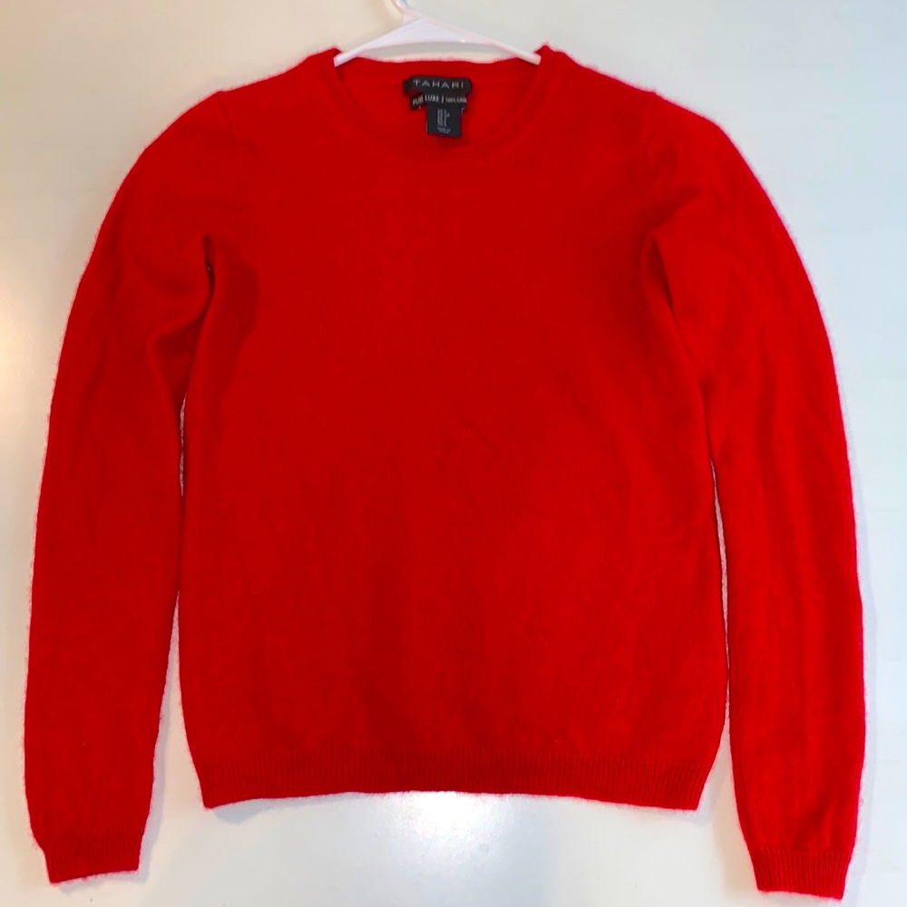 TAHARI pure luxe 100% cashmere sweater